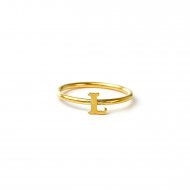 open l ring - gold dipped