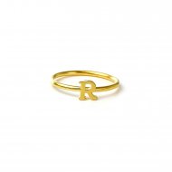 open r ring - gold dipped