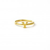 open y ring - gold dipped
