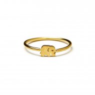 elephant ring - gold dipped