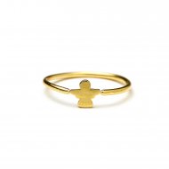 angel ring - gold dipped