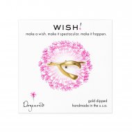 large wishbone ring, gold dipped