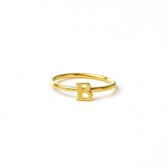 open b ring, gold dipped, size 7