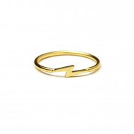 bolt ring - gold dipped