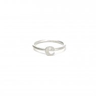 open e ring -  sterling silver