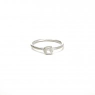 open g ring -  sterling silver