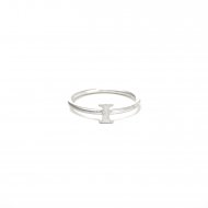 open i ring -  sterling silver