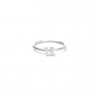 open u ring - sterling silver