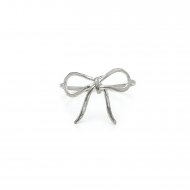bow ring, sterling silver, size 5