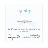 infinity ring, sterling silver