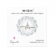 wishbone ring, sterling silver