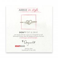 arrive in style heart ring - sterling silver