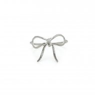 bow ring, sterling silver, size 6