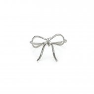 bow ring, sterling silver, size 7