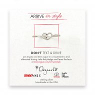 arrive in style heart ring - sterling silver