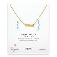 taken necklace, gold dipped