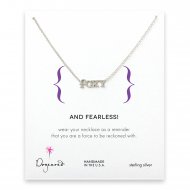 foxy necklace, sterling silver
