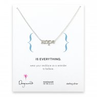 hope necklace, sterling silver