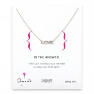 love necklace, sterling silver