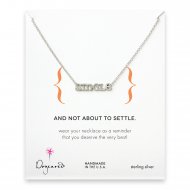 single necklace, sterling silver