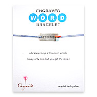 friends engraved word bracelet