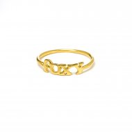 foxy ring, gold dipped, size 8