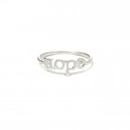 hope ring, sterling silver, size 5