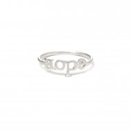hope ring, sterling silver, size 6