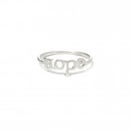 hope ring, sterling silver, size 7