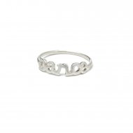 dance ring, sterling silver, size 8