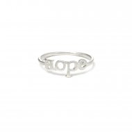 hope ring, sterling silver, size 8